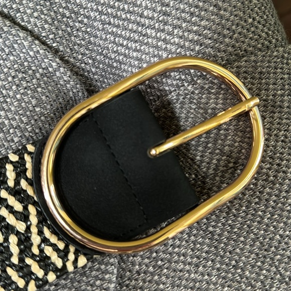 NWT Loft women’s belt, black and cream, size L - Picture 5 of 7